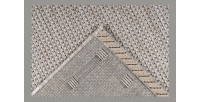 Tapis 110x60cm, design F025A coloris argent - Confort et élégance pour votre intérieur