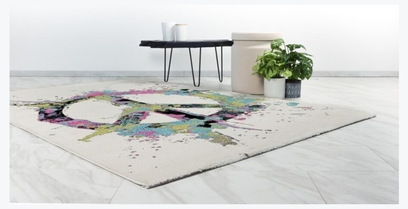 Tapis 230x160cm, design F104E coloris multicolore - Confort et élégance pour votre intérieur