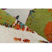 Tapis 150x80cm, design F204E coloris multicolore - Confort et élégance pour votre intérieur