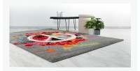 Tapis 290x200cm, design F204E coloris multicolore - Confort et élégance pour votre intérieur