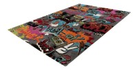 Tapis enfant et ado 230x1x160, design F404E coloris multicolore - Confort et élégance pour votre intérieur