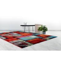 Tapis enfant et ado 230x160cm, design F504E coloris multicolore - Confort et élégance pour votre intérieur