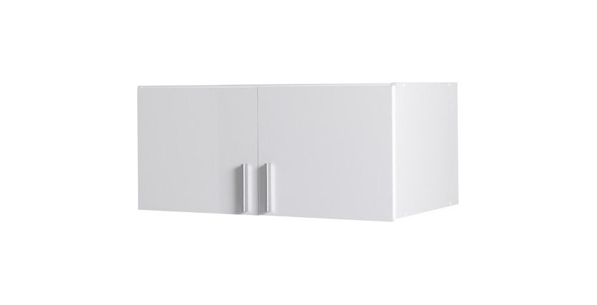 Surmeuble d'armoire deux portes collection FLEX, coloris blanc brillant