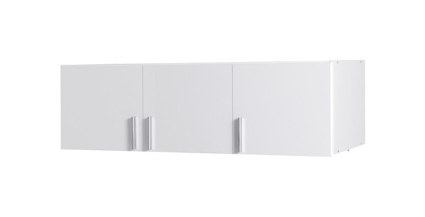 Surmeuble d'armoire trois portes collection FLEX, coloris blanc brillant