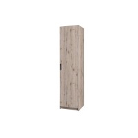 Armoire une porte collection FLEX, coloris chêne wellington et gris graphite