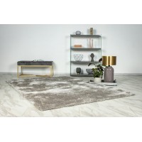 Tapis 150x80cm, design G008R coloris argent - Confort et élégance pour votre intérieur