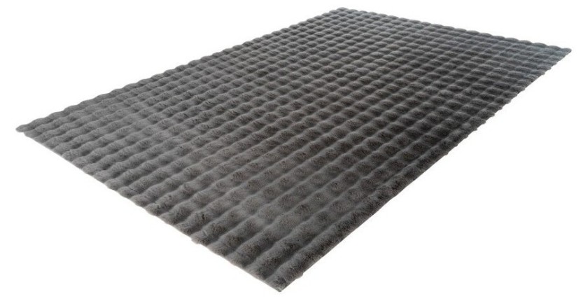 Tapis 150x80cm, design H008Y coloris graphite - Confort et élégance pour votre intérieur