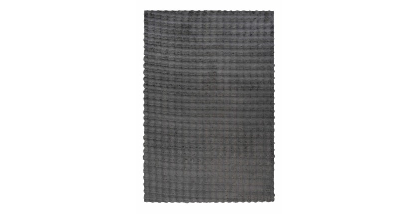 Tapis 170x120cm, design H008Y coloris graphite - Confort et élégance pour votre intérieur