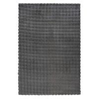 Tapis 170x120cm, design H008Y coloris graphite - Confort et élégance pour votre intérieur