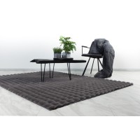 Tapis 230x160cm, design H008Y coloris graphite - Confort et élégance pour votre intérieur