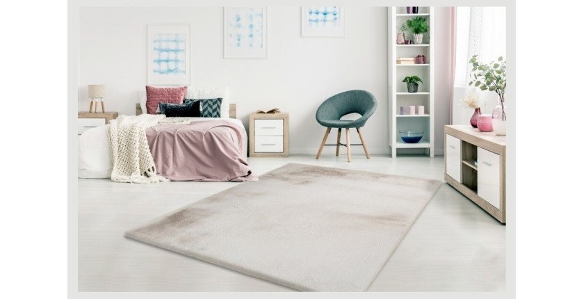Tapis 330x240cm, design H008N coloris beige - Confort et élégance pour votre intérieur