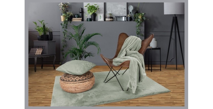 Tapis 170x120cm, design H008N coloris jade - Confort et élégance pour votre intérieur