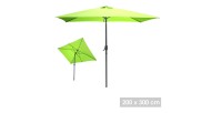 Parasol inclinable vert pomme 135x210cm