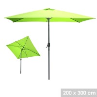 Parasol inclinable vert pomme 135x210cm