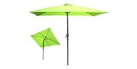 Parasol inclinable vert pomme 135x210cm