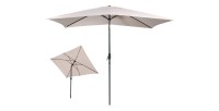 Parasol inclinable beige 200x300cm