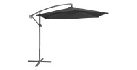 Parasol déporté rond noir – Diamètre 300 cm