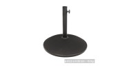 Pied de parasol en ciment noir 15KG dimension 42x35cm diamètre intérieur 30/35/38mm