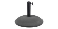 Pied de parasol en ciment gris foncé 20KG dimension 45x37cm diamètre intérieur 35/36/48mm