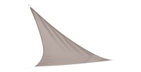 Voile d'ombrage taupe dimension 360x360x360cm en polyester 160gr/m2