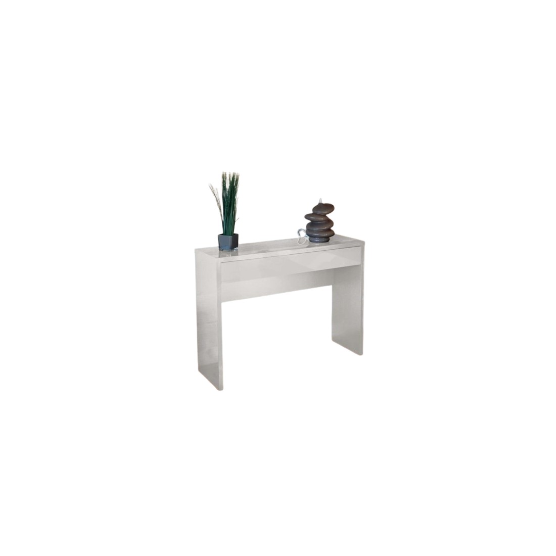 Meuble d'entrée, console ARENA coloris blanc. Meuble design pour votre entrée