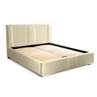 Lit coffre 160x200 coloris beige - Collection RITCHY