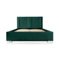 Lit coffre 160x200 coloris vert - Collection RITCHY