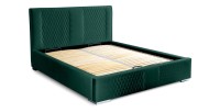 Lit coffre 160x200 coloris vert - Collection RITCHY