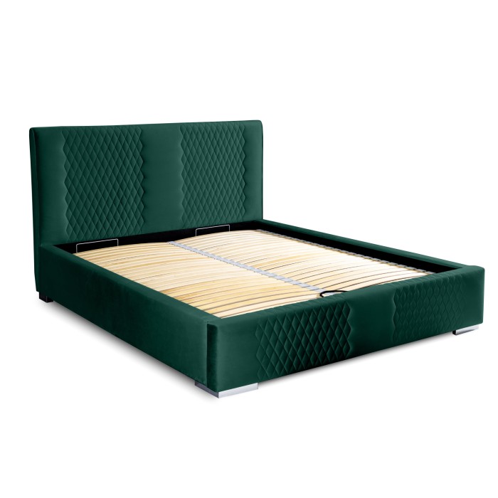 Lit coffre 160x200 coloris vert - Collection RITCHY