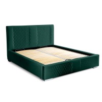 Lit coffre 180x200 coloris vert - Collection RITCHY