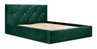 Lit coffre 140x200 coloris vert - Collection DUBAÏ