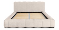 Lit coffre 160x200 coloris beige - Collection COCOON