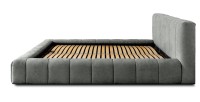 Lit coffre 140x200 coloris gris - Collection COCOON