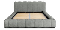 Lit coffre 160x200 coloris gris - Collection COCOON