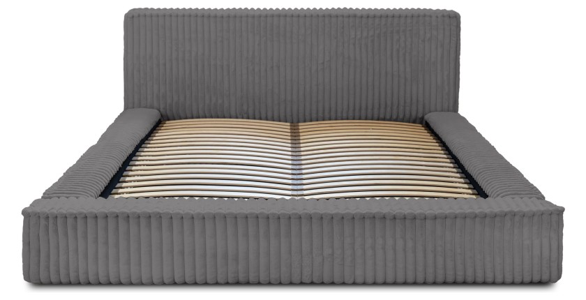 Lit coffre 140x200 gris - Collection COCOON