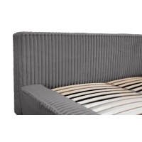 Lit coffre 140x200 gris - Collection COCOON