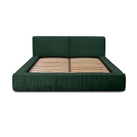 Lit coffre 180x200 coloris vert - Collection MINAO