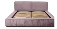 Lit coffre 140x200 coloris rose - Collection MINAO