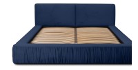 Lit coffre 180x200 coloris bleu - Collection MINAO