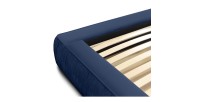 Lit coffre 180x200 coloris bleu - Collection MINAO