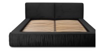 Lit coffre 140x200 coloris noir - Collection MINAO