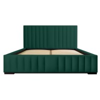 Lit coffre 140x200 coloris vert - Collection LAS