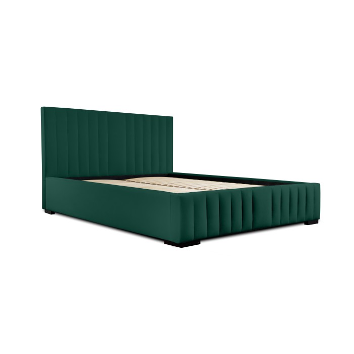 Lit coffre 140x200 coloris vert - Collection LAS