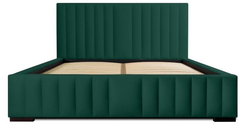 Lit coffre 160x200 coloris vert - Collection LAS