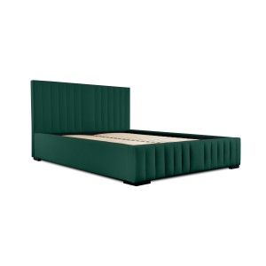 Lit coffre 160x200 coloris vert - Collection LAS