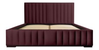 Lit coffre 180x200 coloris bordeaux - Collection LAS