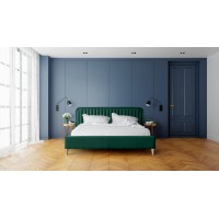 Lit 140x200 coloris vert - Collection ORIZON