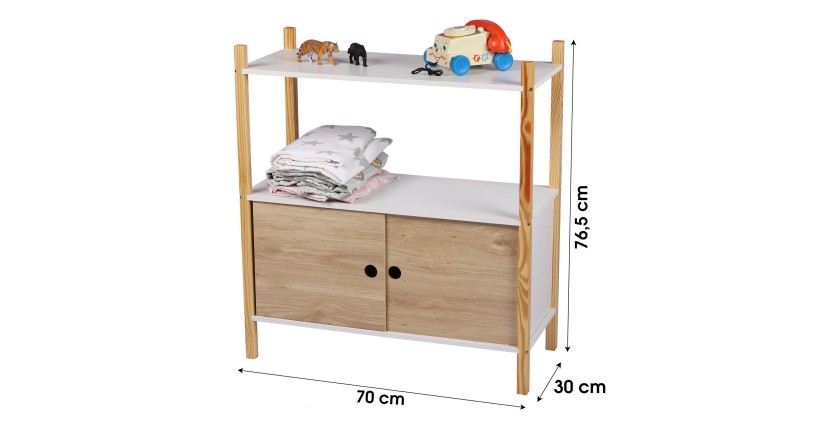 Petite armoire de rangement pour enfant 70x30x77cm