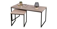 Ensemble de deux table basse design et moderne dimensions 100x50x40cm