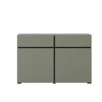 Buffet coloris vert sauge 120cm collection HAVANA. Bahut  design avec 2 portes et 2 tiroirs.